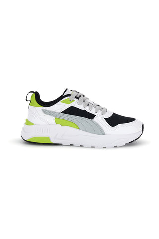 Weiß grau und schwarz Mesh Turnschuhe Puma Trinity 2 LT Jr