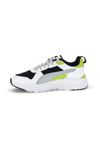 Weiß grau und schwarz Mesh Turnschuhe Puma Trinity 2 LT Jr