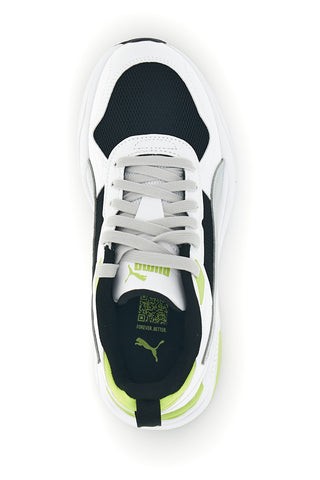 Weiß grau und schwarz Mesh Turnschuhe Puma Trinity 2 LT Jr