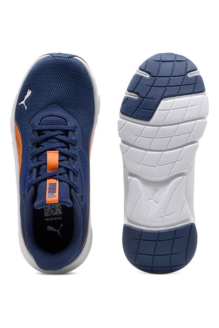 Sneakers blu e arancioni running leggere Puma Flexfocus Lite Modern Jr