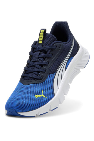Sneakers blu e gialle running leggere Puma Flexfocus Lite Modern Jr