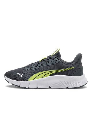Graue und grüne leichte Laufschuhe Puma Flexfocus Lite Modern Jr