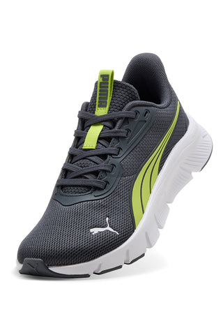 Graue und grüne leichte Laufschuhe Puma Flexfocus Lite Modern Jr