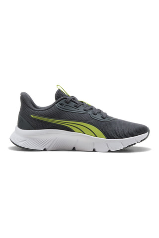 Graue und grüne leichte Laufschuhe Puma Flexfocus Lite Modern Jr