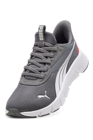 Graue und weiße Mesh-Slipper Puma Flexfocus Lite SLIPTECH Jr