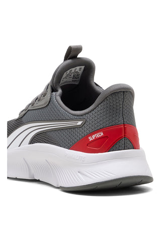 Graue und weiße Mesh-Slipper Puma Flexfocus Lite SLIPTECH Jr
