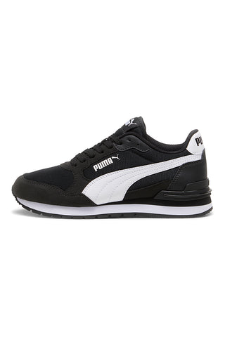 Schwarz und weiß Mesh Turnschuhe Puma ST Runner v4 Mesh Jr