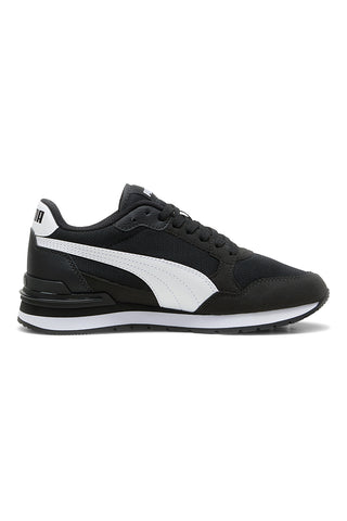 Schwarz und weiß Mesh Turnschuhe Puma ST Runner v4 Mesh Jr