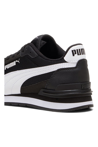 Sneakers nere e bianche in mesh Puma ST Runner v4 Mesh Jr