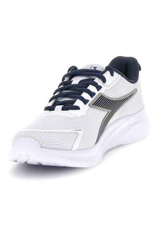 Diadora Robin 7 weiß blau atmungsaktive gepolsterte Laufschuhe