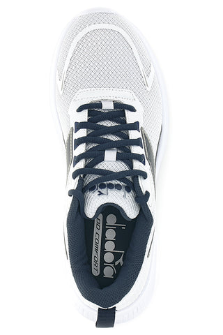 Diadora Robin 7 weiß blau atmungsaktive gepolsterte Laufschuhe