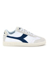 Diadora Kick SL blau weiß Turnschuhe mit Schnürsenkeln