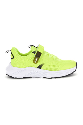 Diadora Snipe 4 Jr neongelbe Turnschuhe mit Klettverschluss aus atmungsaktivem Stoff