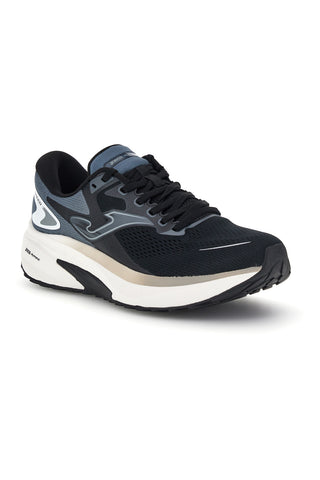 Schwarze Laufschuhe mit grauen atmungsaktiven Einsätzen Joma Speed 2601
