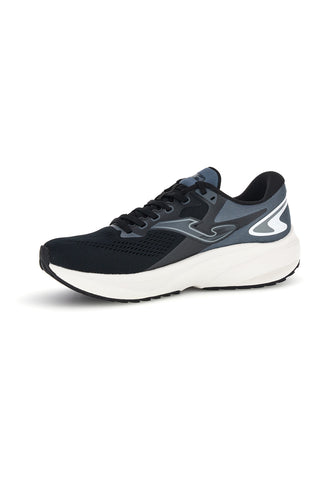 Schwarze Laufschuhe mit grauen atmungsaktiven Einsätzen Joma Speed 2601