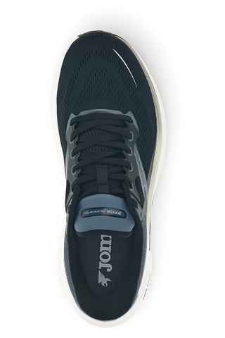 Schwarze Laufschuhe mit grauen atmungsaktiven Einsätzen Joma Speed 2601