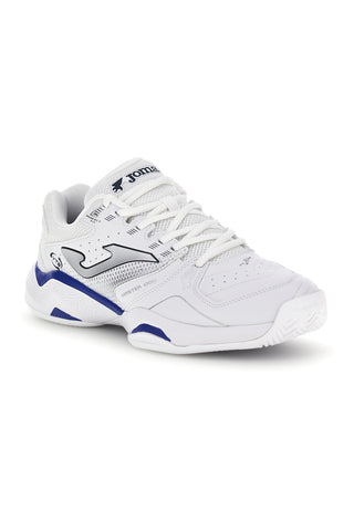 Scarpe da paddle tennis bianco con inserti blu traspiranti Joma Master 1000 2642