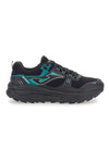 Männer schwarz und türkis Trail-Schuhe mit Stollen Sohle Joma TKSHOS2691