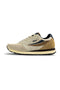 Beige Turnschuhe mit blauen Fila Hyper Einsätzen