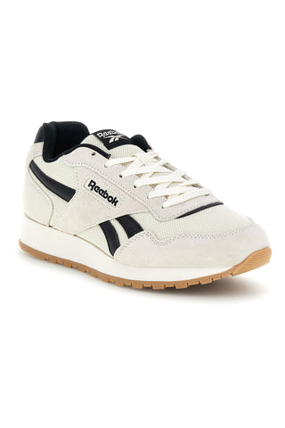 Weiße Turnschuhe mit kontrastierenden Einsätzen und Schnürsenkeln Reebok Glide
