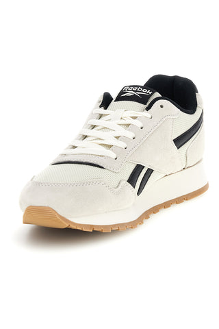 Weiße Turnschuhe mit kontrastierenden Einsätzen und Schnürsenkeln Reebok Glide