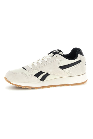Weiße Turnschuhe mit kontrastierenden Einsätzen und Schnürsenkeln Reebok Glide