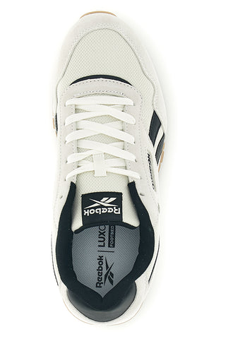 Weiße Turnschuhe mit kontrastierenden Einsätzen und Schnürsenkeln Reebok Glide