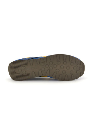 Blaue und gelbe Turnschuhe mit kontrastierenden Einsätzen Reebok Glide Low