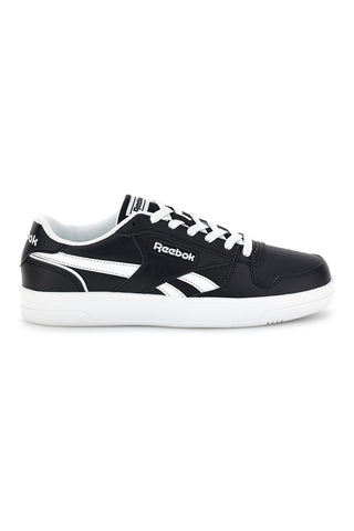 Schwarze Turnschuhe mit weißen Details und Gummisohle Reebok Match Prime V2