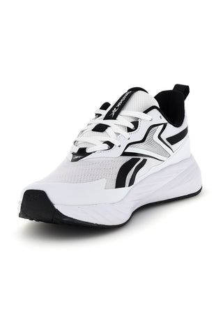 Weiße Turnschuhe mit schwarzen und blauen Einsätzen Reebok Verse