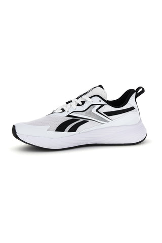 Weiße Turnschuhe mit schwarzen und blauen Einsätzen Reebok Verse