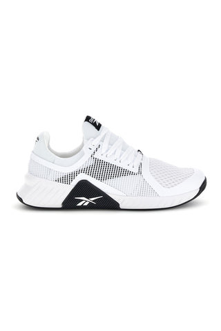 Weiße Turnschuhe mit schwarzen Einsätzen Reebok Flip charge