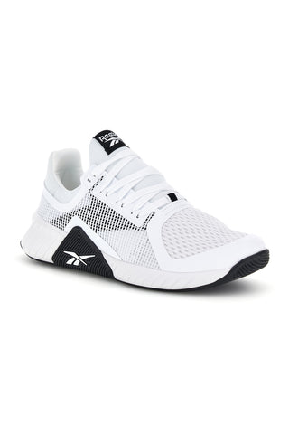 Weiße Turnschuhe mit schwarzen Einsätzen Reebok Flip charge