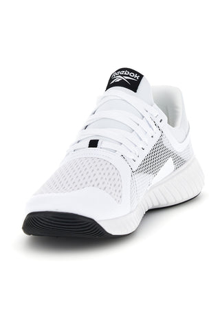 Weiße Turnschuhe mit schwarzen Einsätzen Reebok Flip charge