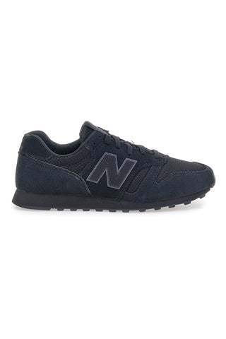 Blau Trainer Leder und Stoff oberen New Balance 373