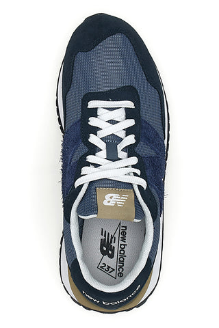 Sneaker blu inserti in pelle New balance M2374EK