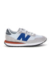 Graue Turnschuhe aus Leder und Stoff New balance M2374SC