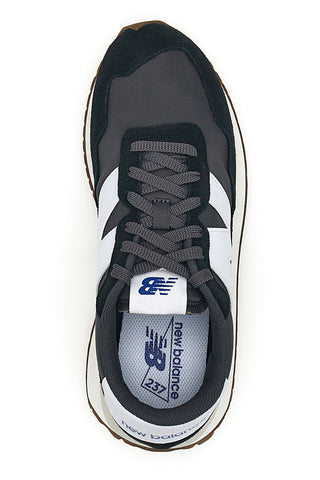 Graue Leder und Stoff Turnschuhe New balance Ms237ga