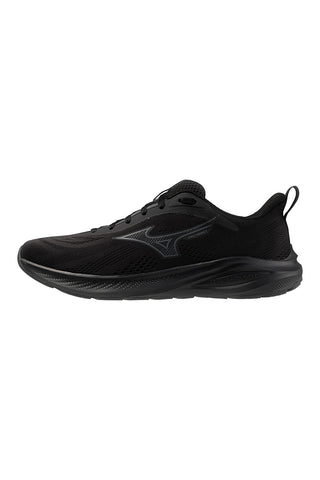 Schwarze atmungsaktive Mesh-Laufschuhe Mizuno Enerzy Runnerz 2
