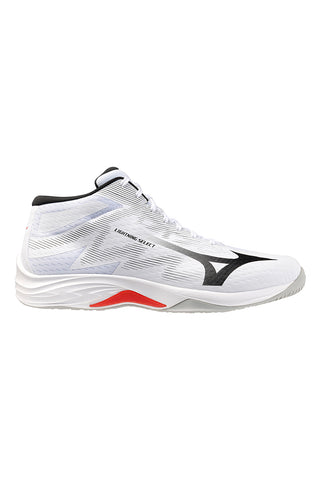 Scarpe da volley bianche mid in mesh traspirante Mizuno Lightning Select Mid