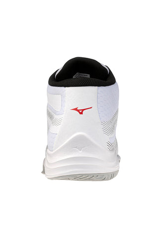 Scarpe da volley bianche mid in mesh traspirante Mizuno Lightning Select Mid
