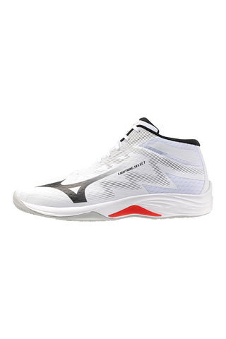 Scarpe da volley bianche mid in mesh traspirante Mizuno Lightning Select Mid