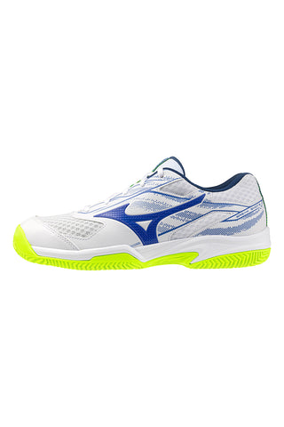 Weiße Tennisschuhe mit Sandplatzsohle Mizuno Break Shot 5 CC