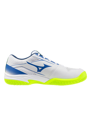 Weiße Tennisschuhe mit Sandplatzsohle Mizuno Break Shot 5 CC