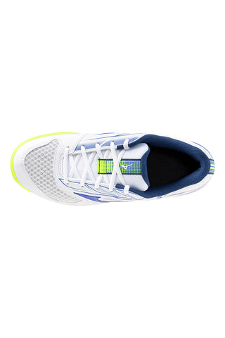 Weiße Tennisschuhe mit Sandplatzsohle Mizuno Break Shot 5 CC