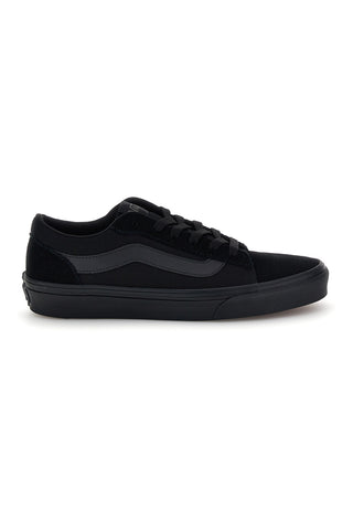Schwarze Turnschuhe mit schwarzem Einsatz low profile Vans Vero LS