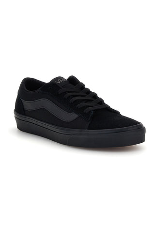 Schwarze Turnschuhe mit schwarzem Einsatz low profile Vans Vero LS