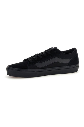Schwarze Turnschuhe mit schwarzem Einsatz low profile Vans Vero LS
