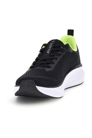 Schwarz grün atmungsaktive Memory Foam Sportschuhe Lotto Speedride 900 II