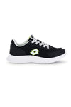 Scarpe da fitness nere con inserti gialli e Air Memory Foam Lotto Run 90 Amf Jr